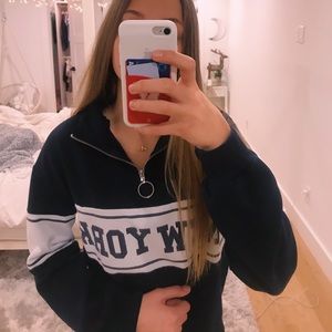 quarter zip new york sweater